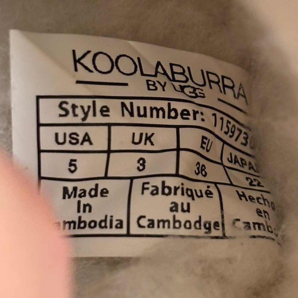 KOOLABURRA BY UGG Burree Slipper Chestnut Tan Women Size 5 Suede Slip On Comfort - Picture 3 of 11
